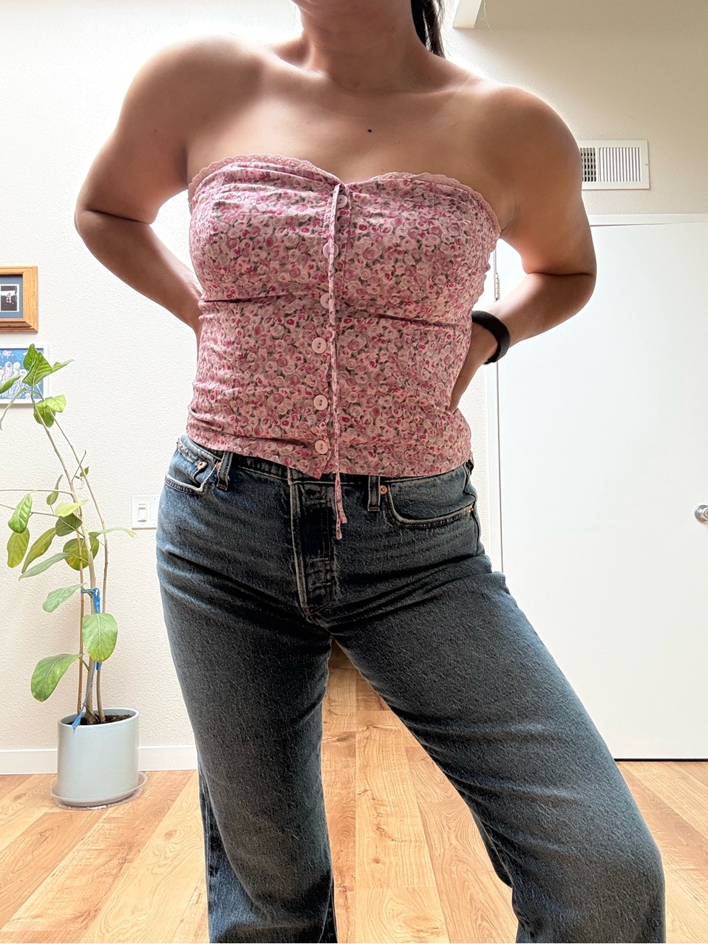 Reformation Dalia Top Pink - Size 10